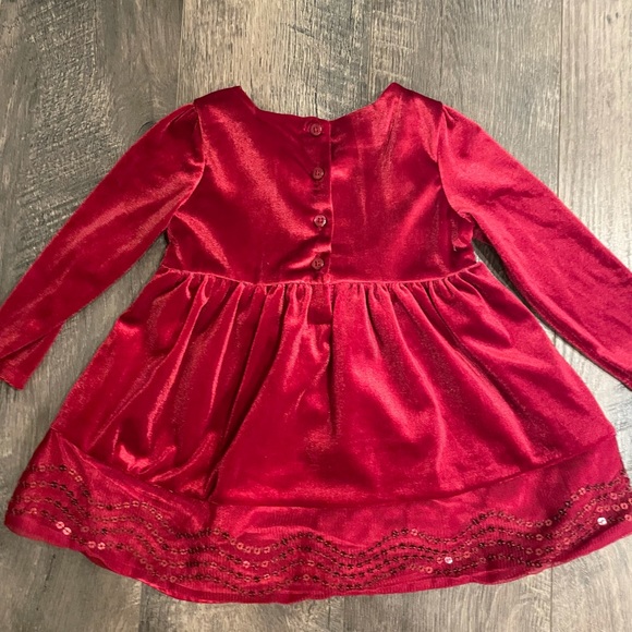 Velvet Holiday Sparkle Dress - Picture 3 of 3